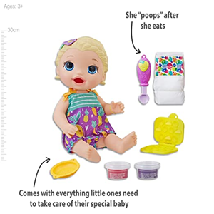عروسک بیبی الایو مدل Baby Alive Snackin Lily-اسباب بازی
